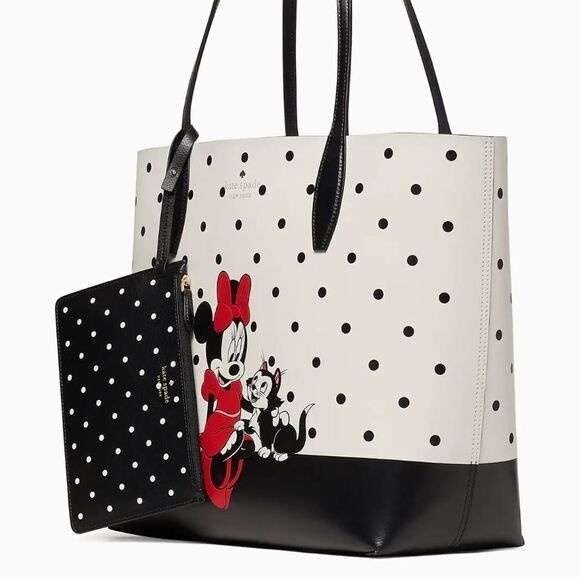 kate spade Handbags - Disney X Kate Spade New York Minnie Mouse Tote Bag With Wristlet Reversible Bag